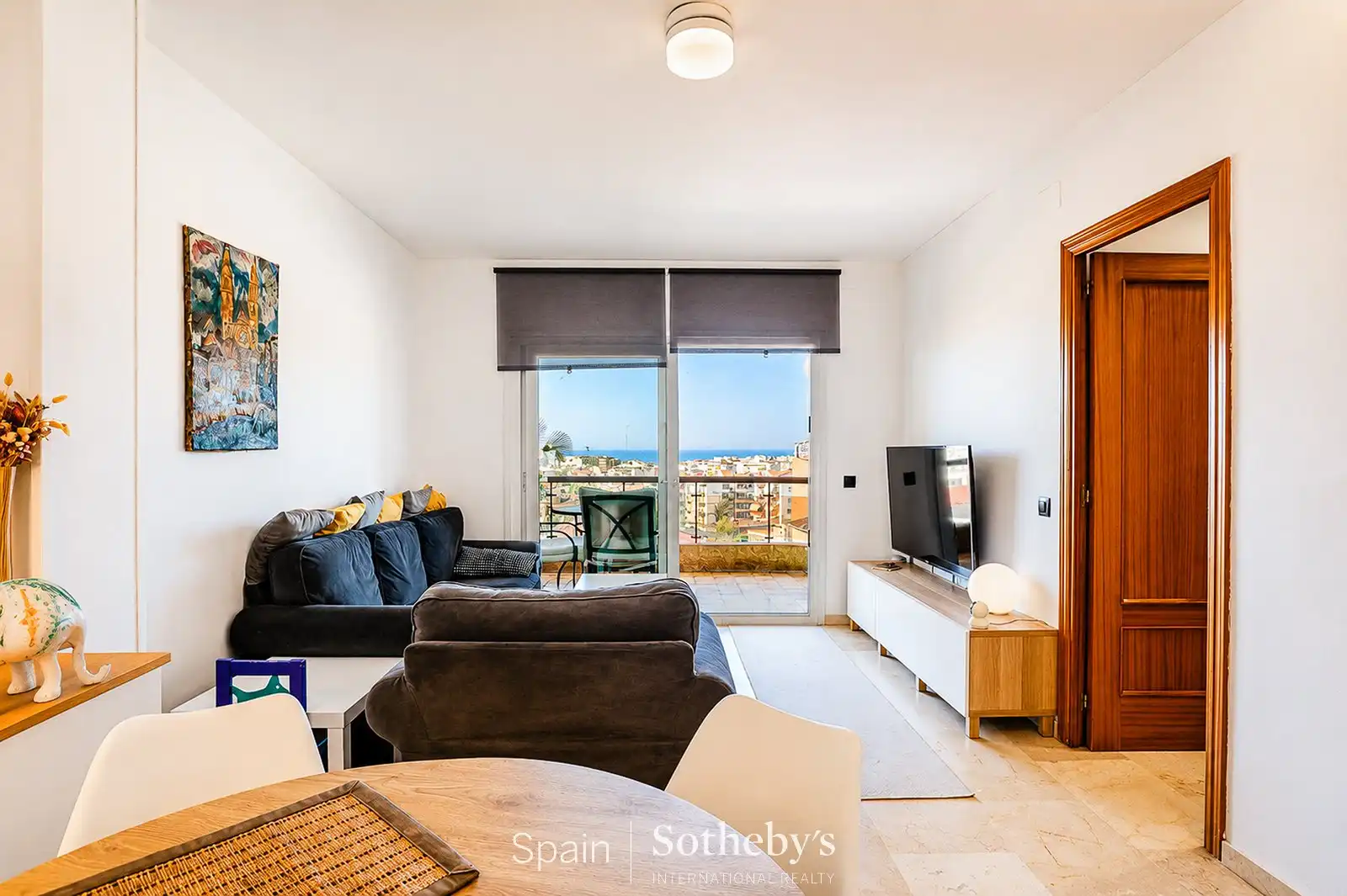Sala d'estar de Àtic en venda en Sitges amb Aire condicionat, Calefacció i Terrassa