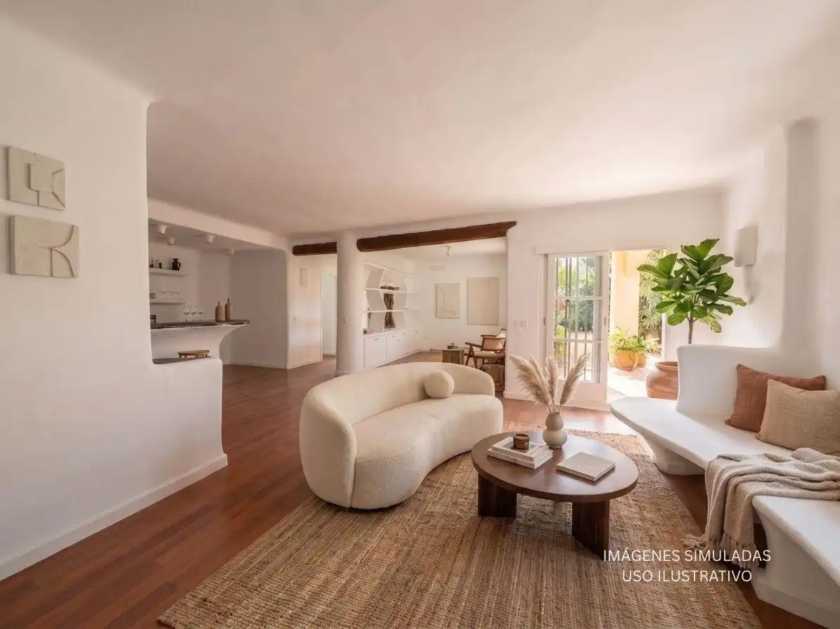 Sala de estar de Casa adosada en venta en Altea con Jardín privado y Terraza