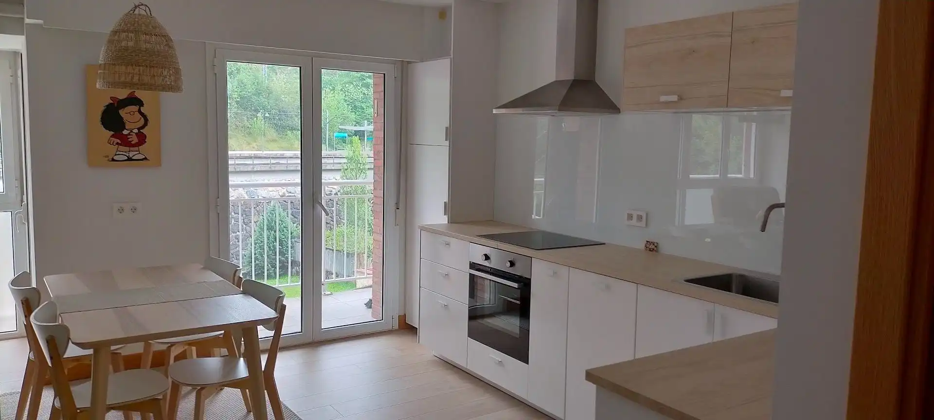 Cocina de Piso de alquiler en Donostia - San Sebastián  con Calefacción, Terraza y Amueblado