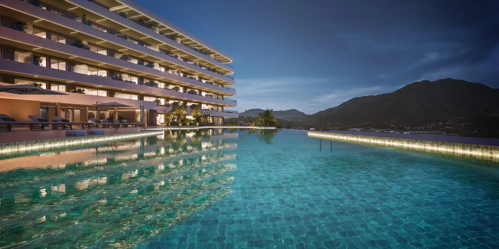 Piscina de Ático en venta en Estepona con Aire acondicionado, Terraza y Piscina