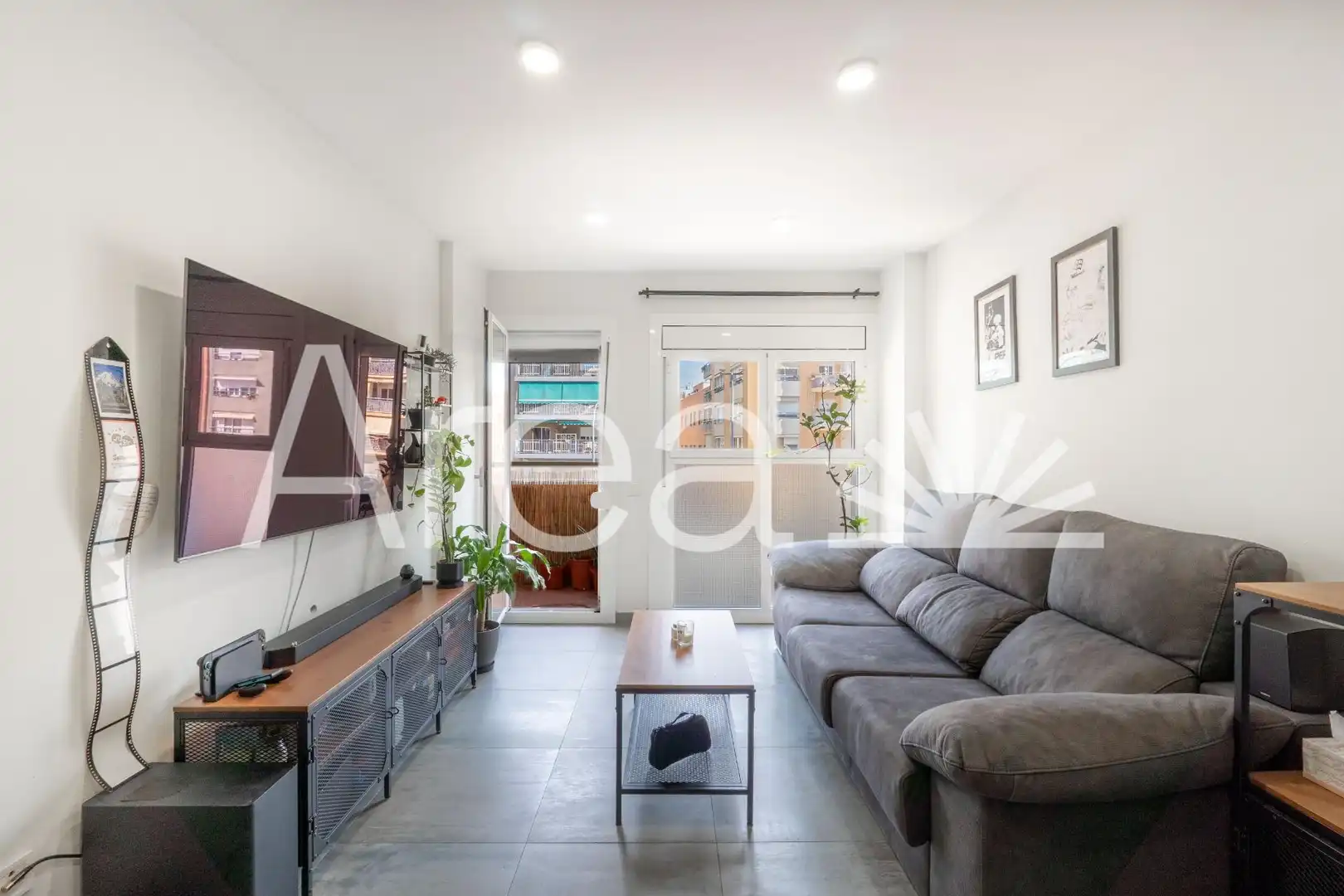 Sala de estar de Piso en venta en Mataró con Parquet y Balcón
