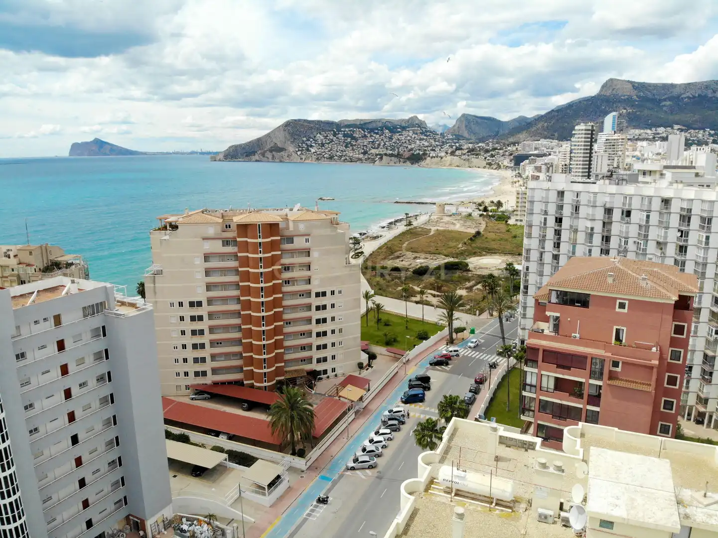 Vista exterior de Piso en venta en Calpe / Calp con Aire acondicionado, Jardín privado y Piscina