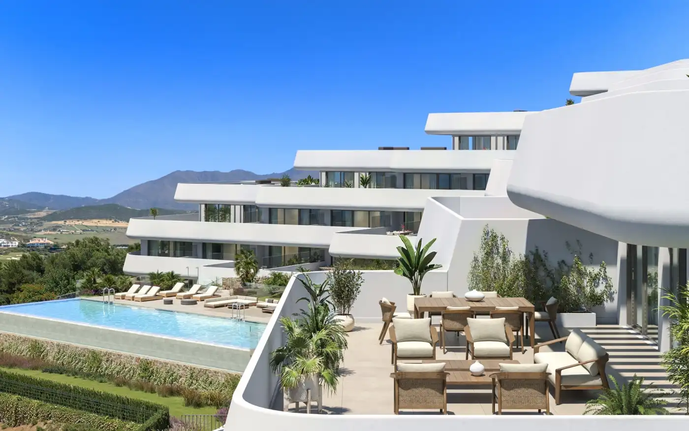 Penthouse mit Terrasse zum Verkauf in Casares Golf - Casares del Sol