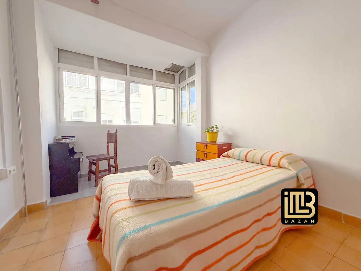 Bedroom of Flat for share in Málaga  with Furnished, Washing machine and Microwave