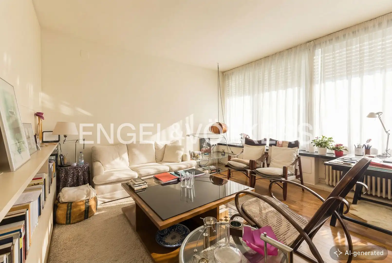 Wohnzimmer von Maisonette zum Verkauf in Barcelona mit Heizung und Parkett