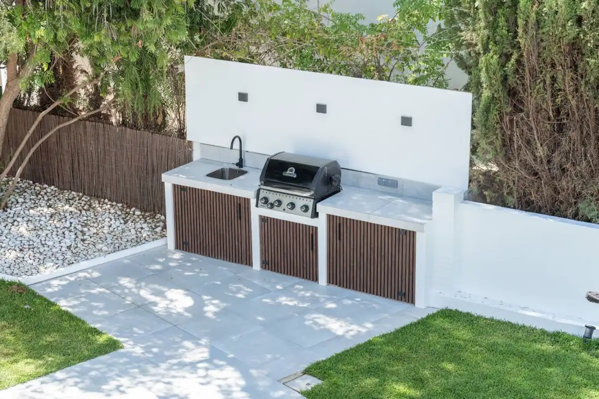 Terraza de Casa o chalet de alquiler en Estepona con Aire acondicionado, Jardín privado y Terraza