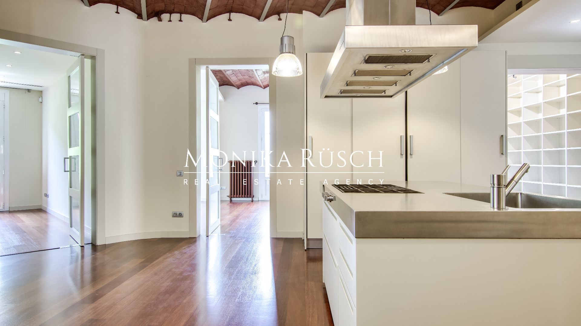 Kitchen of Flat to rent in  Barcelona Capital  with Air Conditioner and Heating