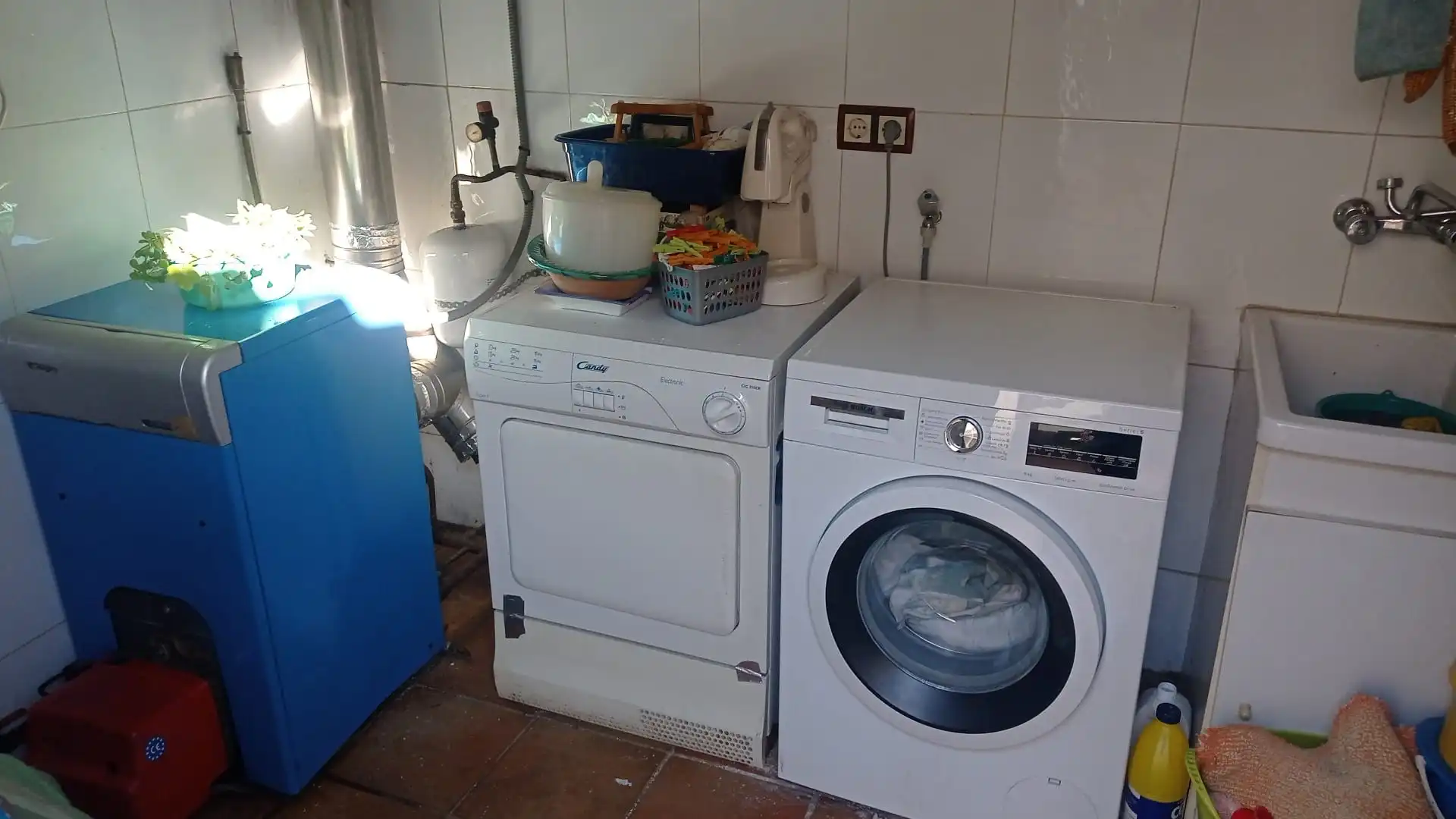Kitchen of Country homes for sale in Alfántega  with Heating, Terrace and Storage room
