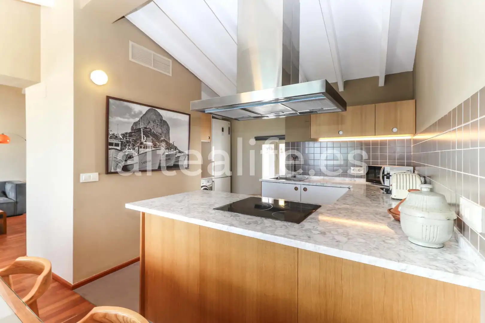 Cocina de Casa adosada en venta en Altea con Aire acondicionado, Parquet y Balcón
