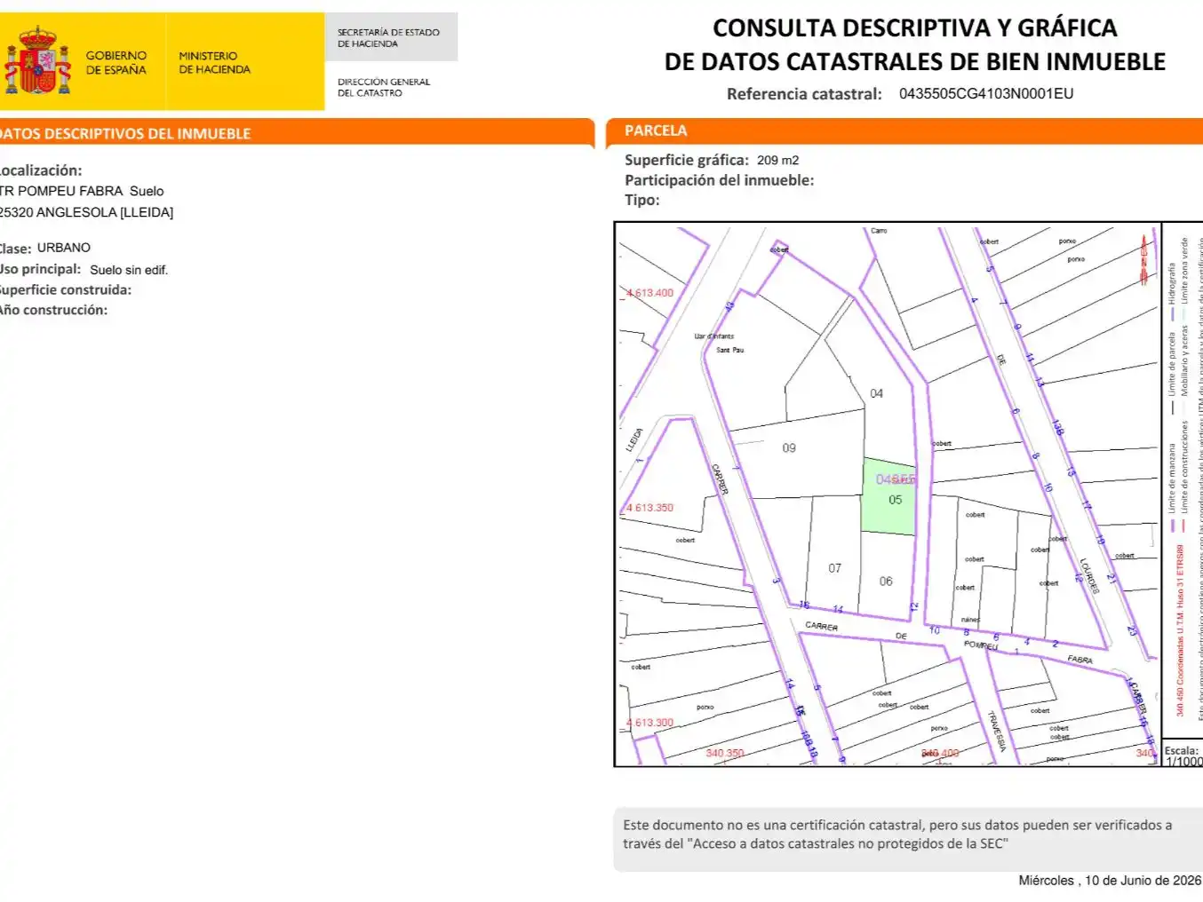 Residencial en venda en Anglesola