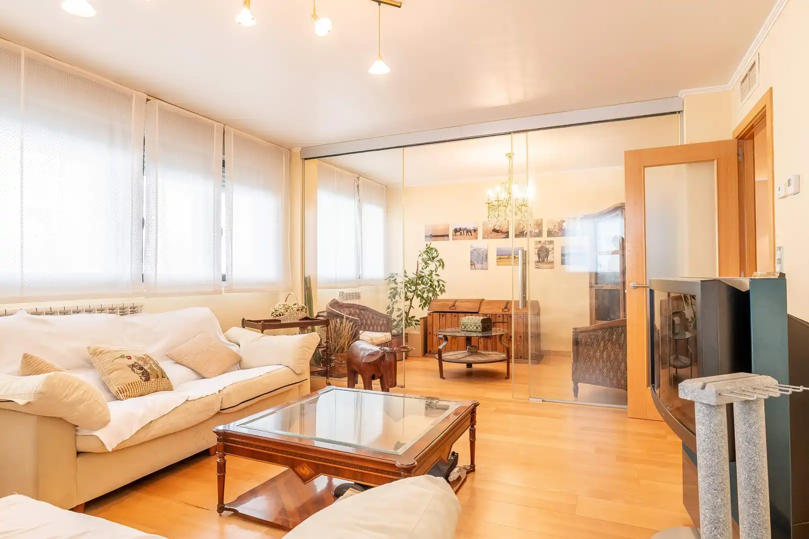 Sala de estar de Dúplex en venta en Zaragoza con Aire acondicionado, Calefacción y Terraza