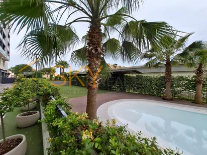 Garden of Flat for sale in  Valencia Capital  with Air Conditioner, Storage room and Furnished