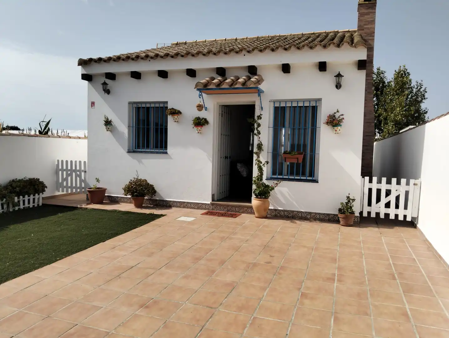 Garten von Haus oder Chalet zur Miete in Conil de la Frontera mit Klimaanlage, Schwimmbad und Möbliert