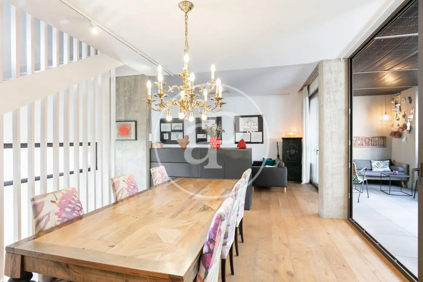 Dining room of Detached homes for sale in Barcelona  with Air Conditioner, Heating and Private garden