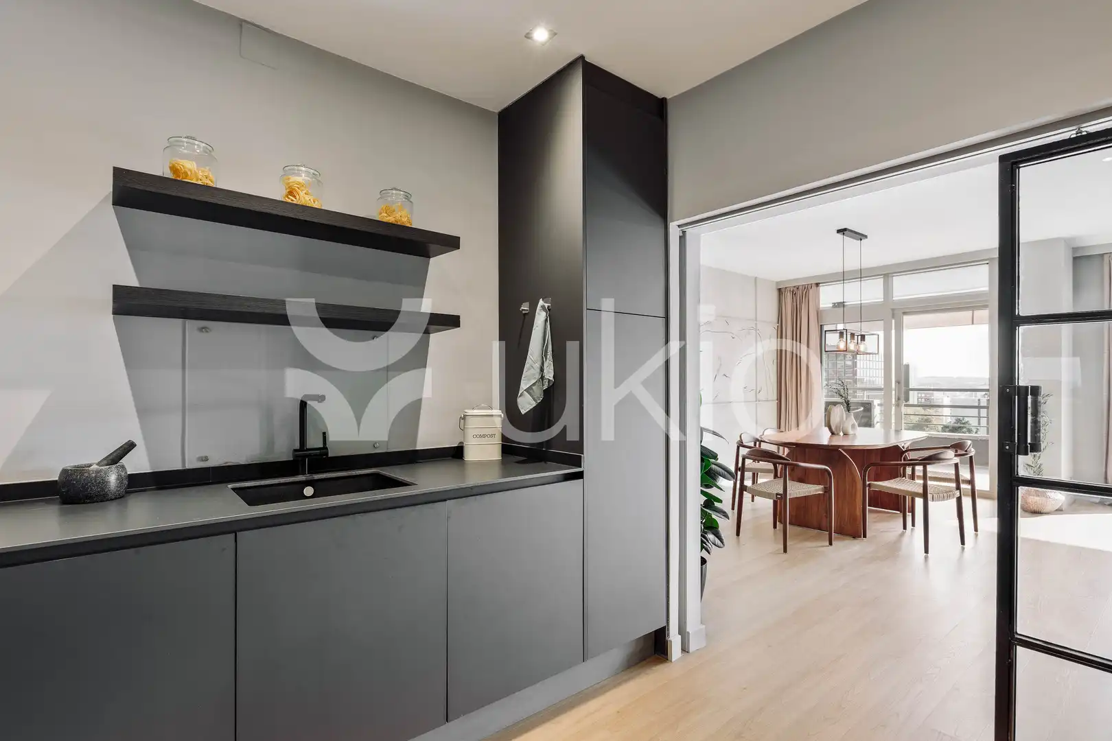 Kitchen of Apartments for rent in Barcelona  with Air Conditioner, Heating and Terrace
