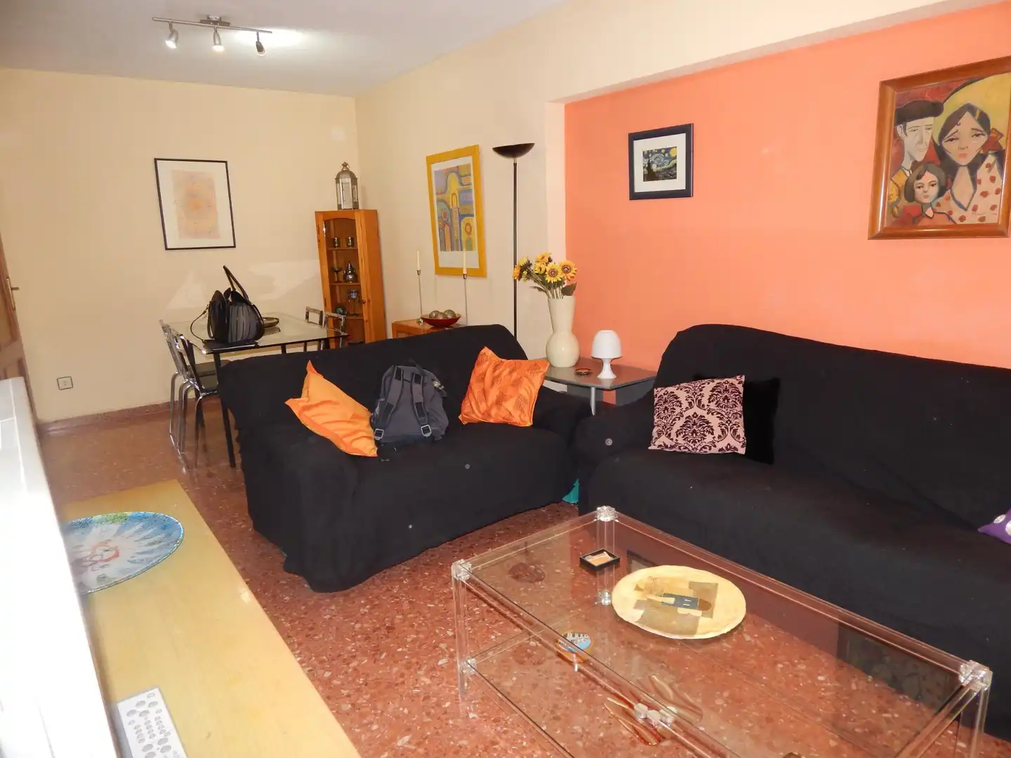 Living room of Flat for sale in Valencia  with Air Conditioner and Balcony