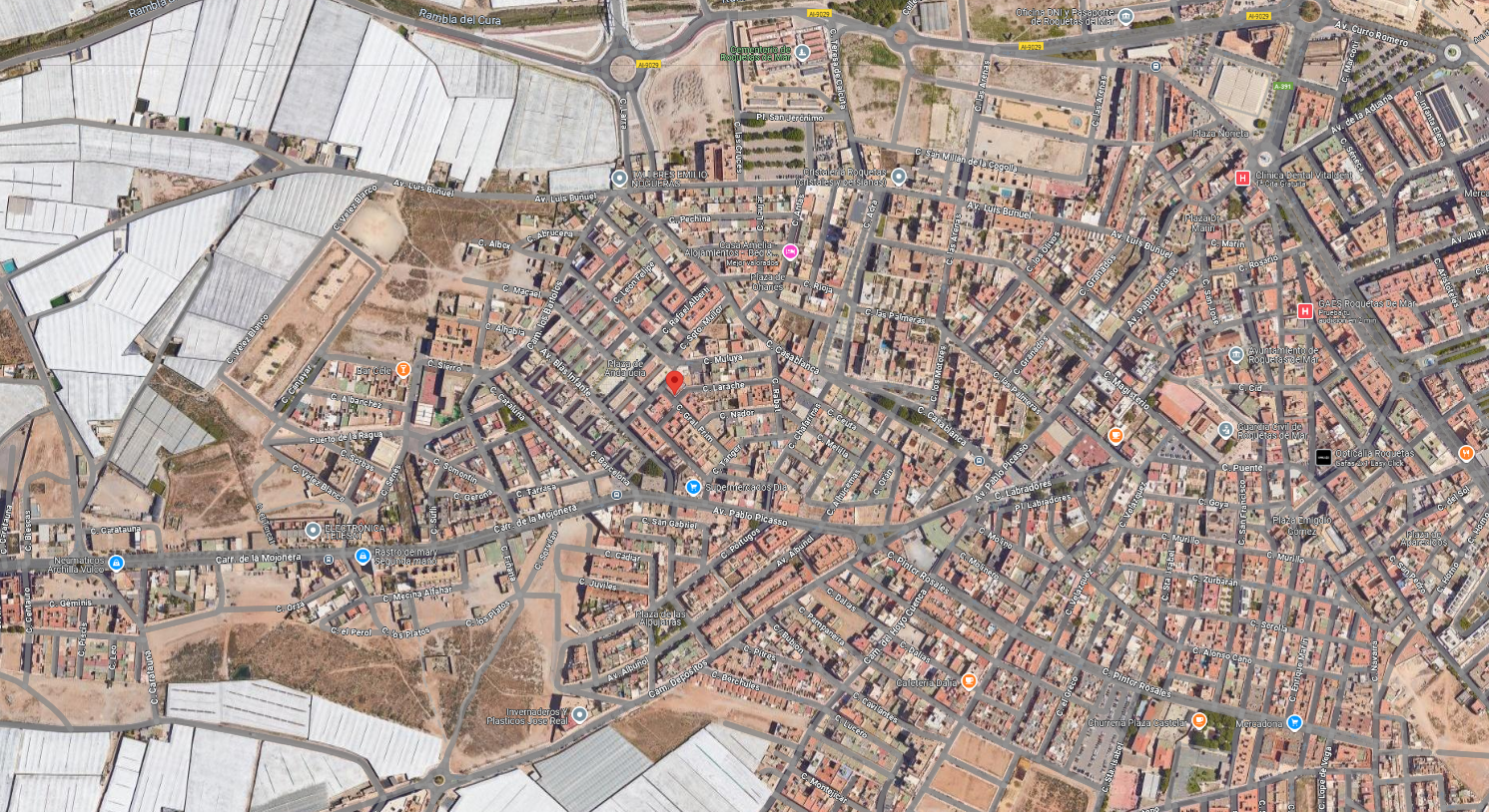 Vista exterior de Piso en venta en Roquetas de Mar