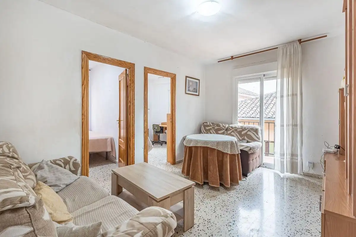 Bedroom of Flat for sale in Granada  with Furnished and Balcony