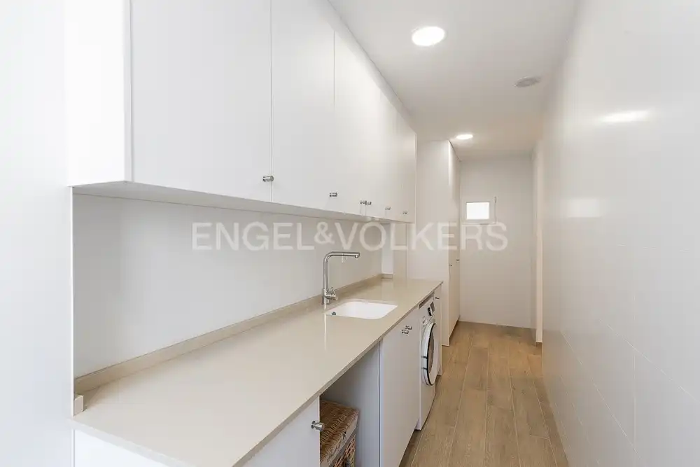 Cocina de Piso de alquiler en Valencia con Aire acondicionado, Calefacción y Parquet
