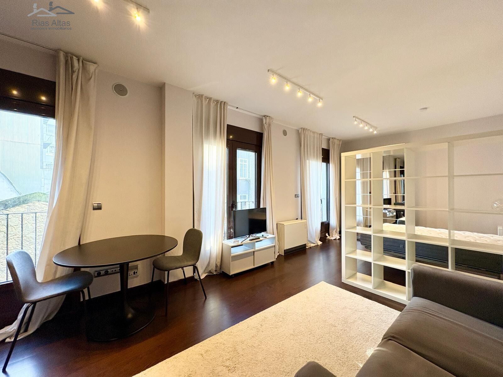 Living room of Loft to rent in A Coruña Capital   with Parquet flooring