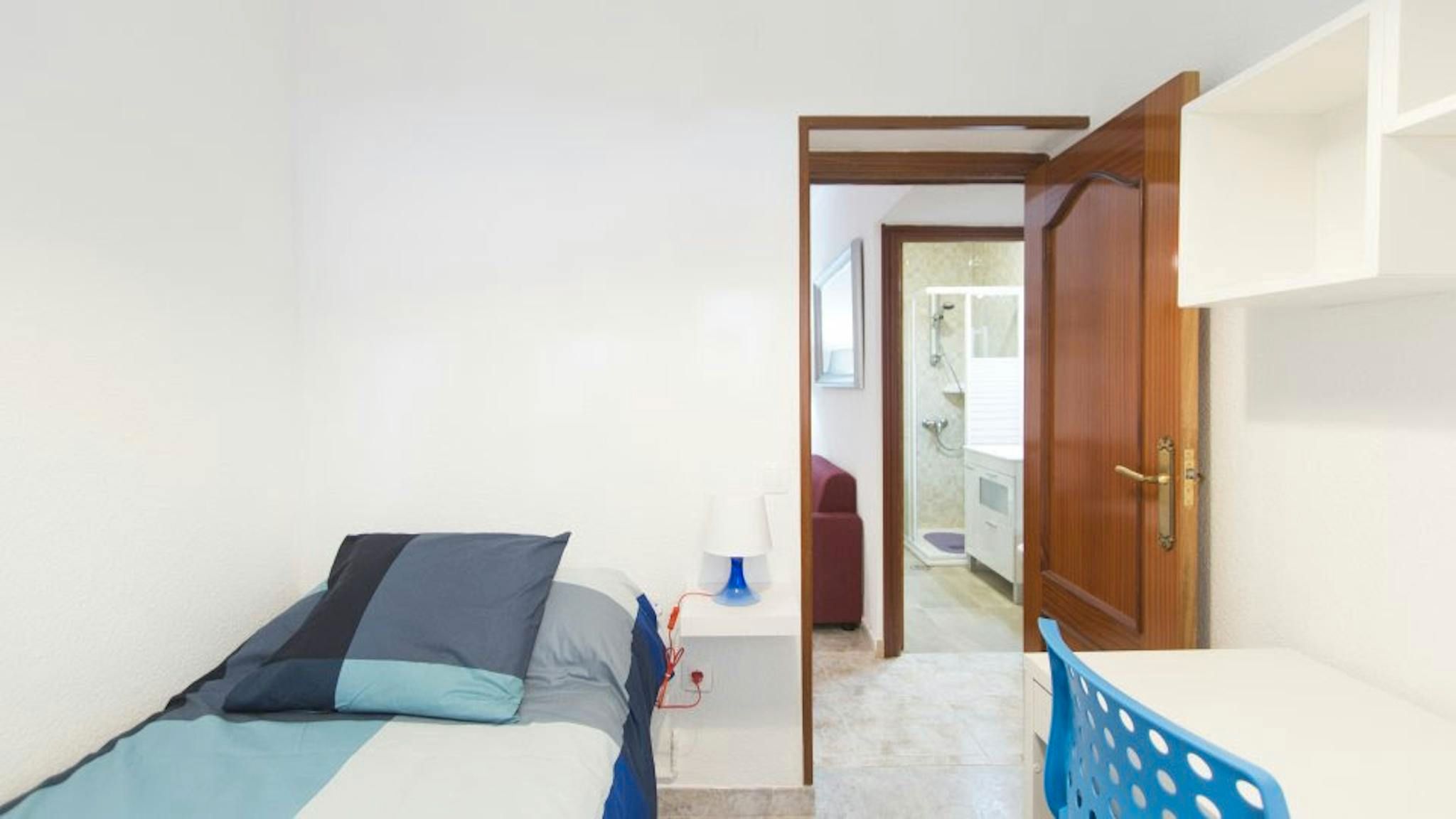 Bedroom of Flat to rent in Getafe  with Furnished, Washing machine and TV