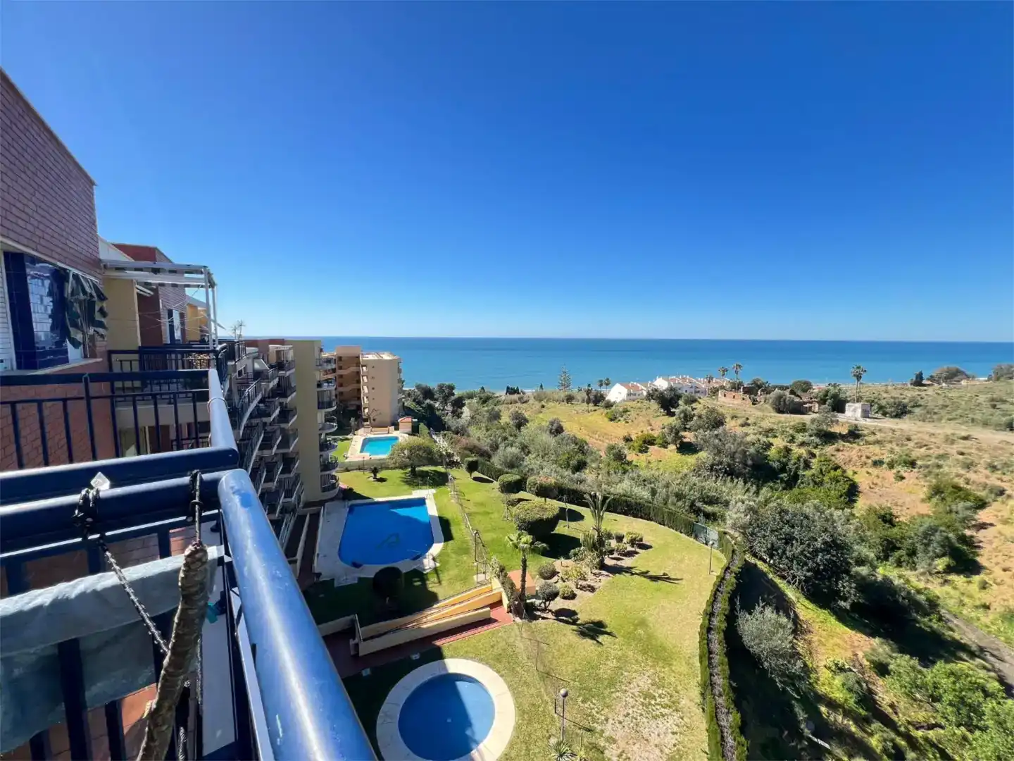 Jardí de Pis de lloguer en Vélez-Málaga amb Piscina i Balcó