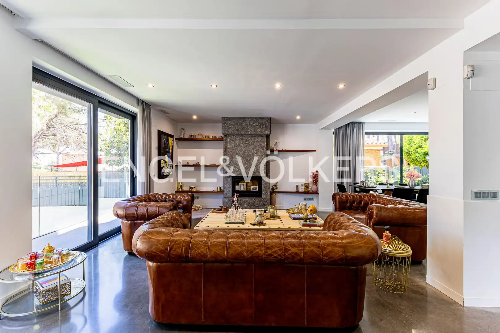 Living room of Houses for rent in Castelldefels  with Air Conditioner, Heating and Private garden