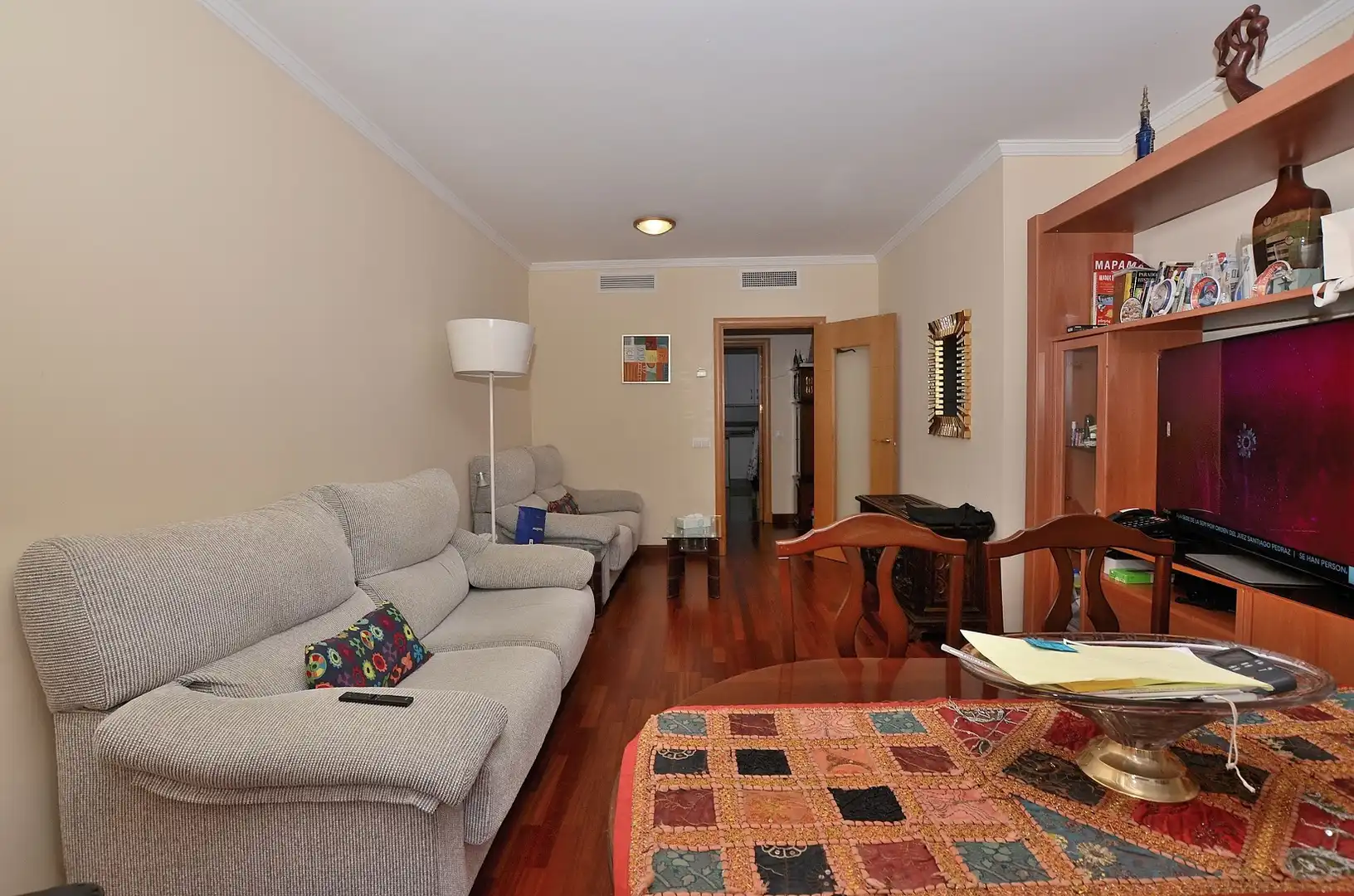 Sala de estar de Piso en venta en Torremolinos con Aire acondicionado, Parquet y Terraza