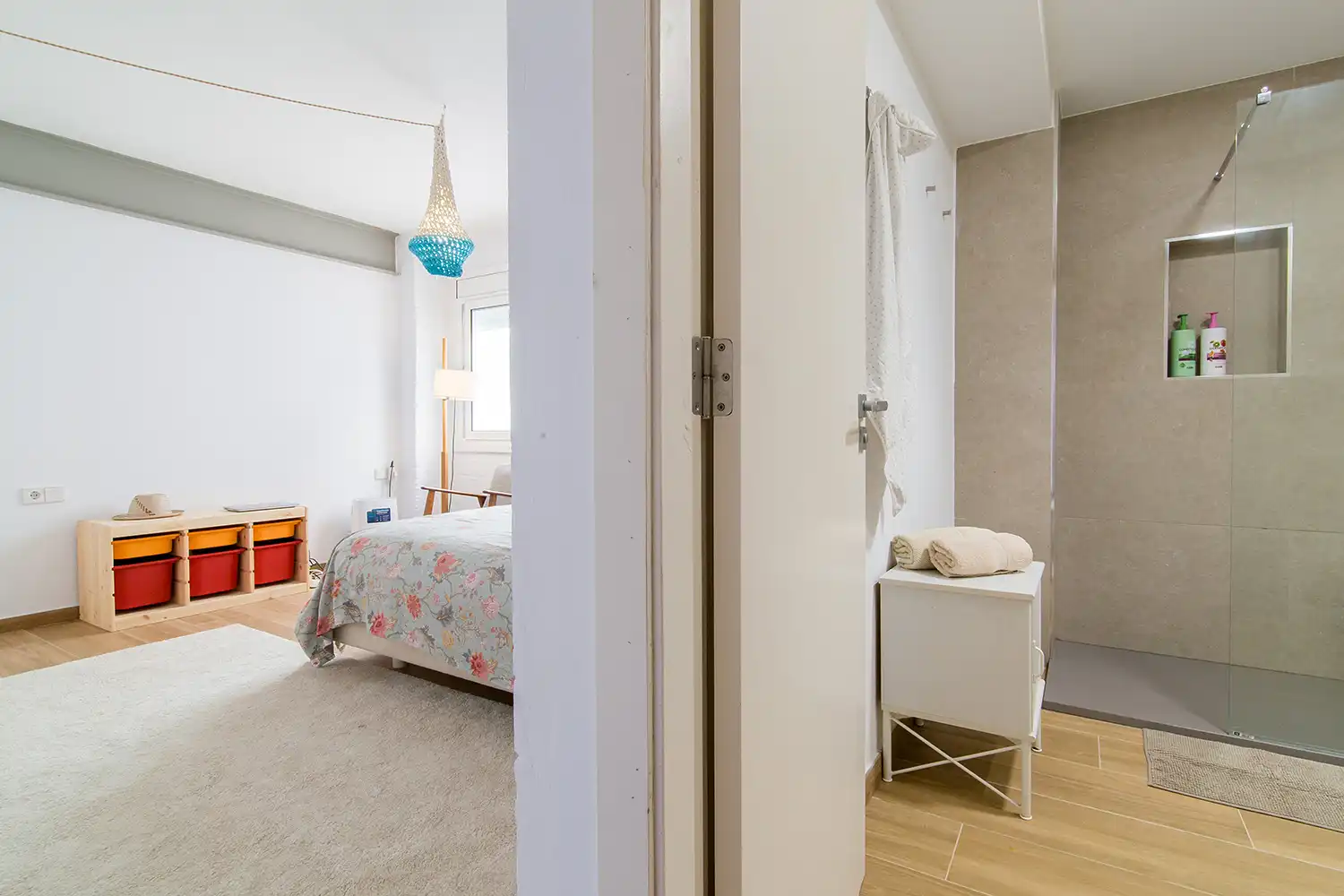 Schlafzimmer von Wohnung zum Verkauf in Caldes d'Estrac mit Privatgarten, Terrasse und Balkon