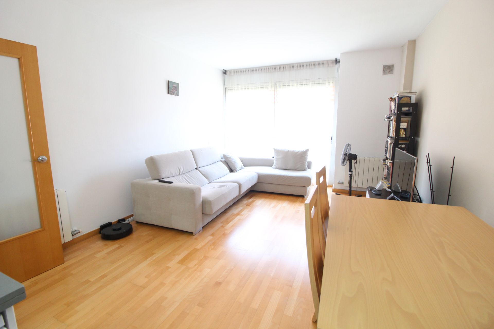 Sala d'estar de Pis en venda en  Barcelona Capital amb Aire condicionat, Calefacció i Parquet