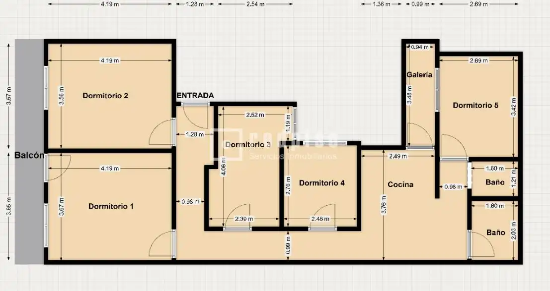Piso en venta en Murcia con Aire acondicionado, Terraza y Trastero