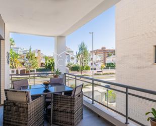 Terrace of Single-family semi-detached for sale in Gandia  with Air Conditioner, Heating and Private garden