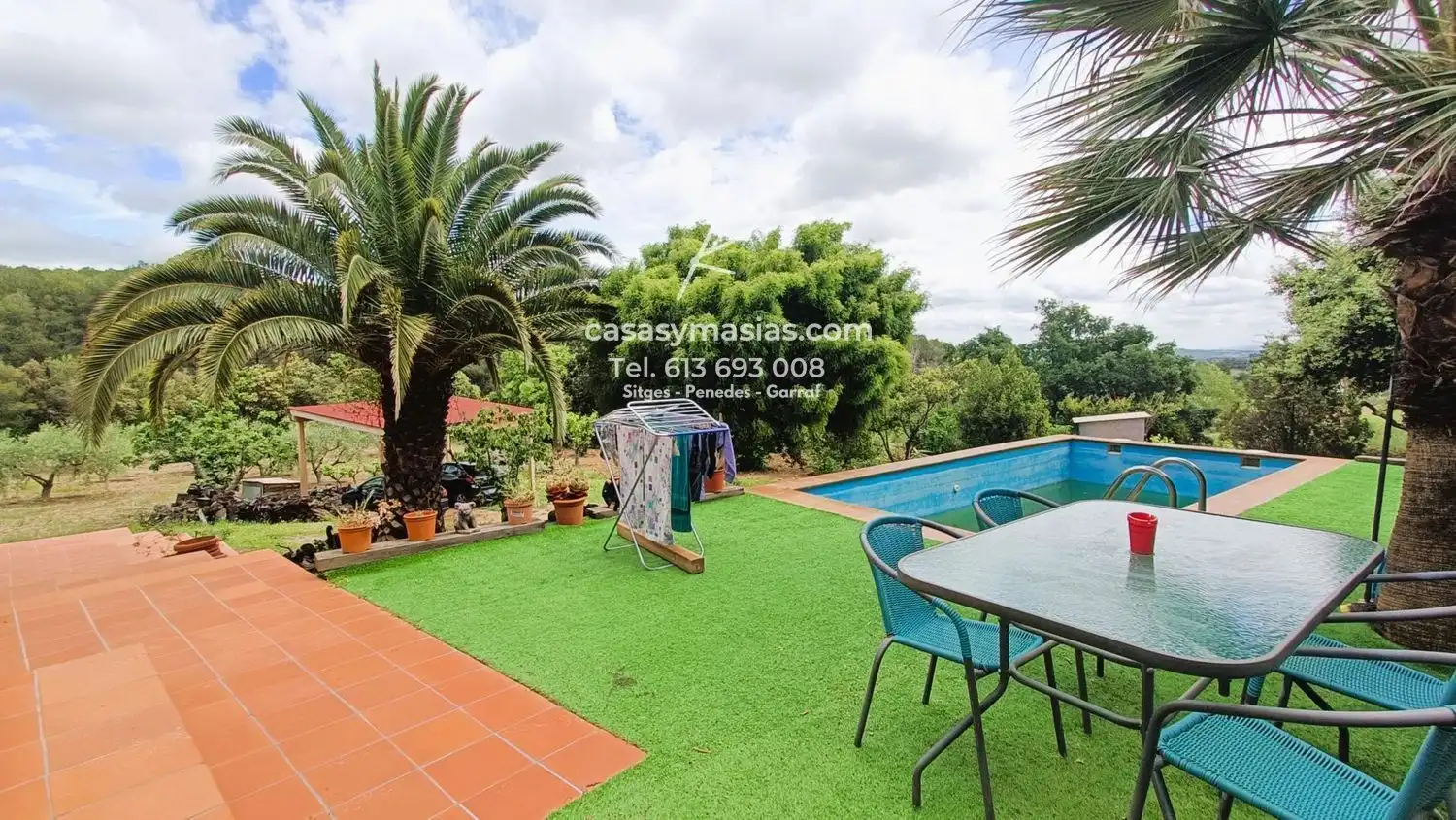 Jardín de Finca rústica en venta en Mediona con Calefacción, Jardín privado y Piscina