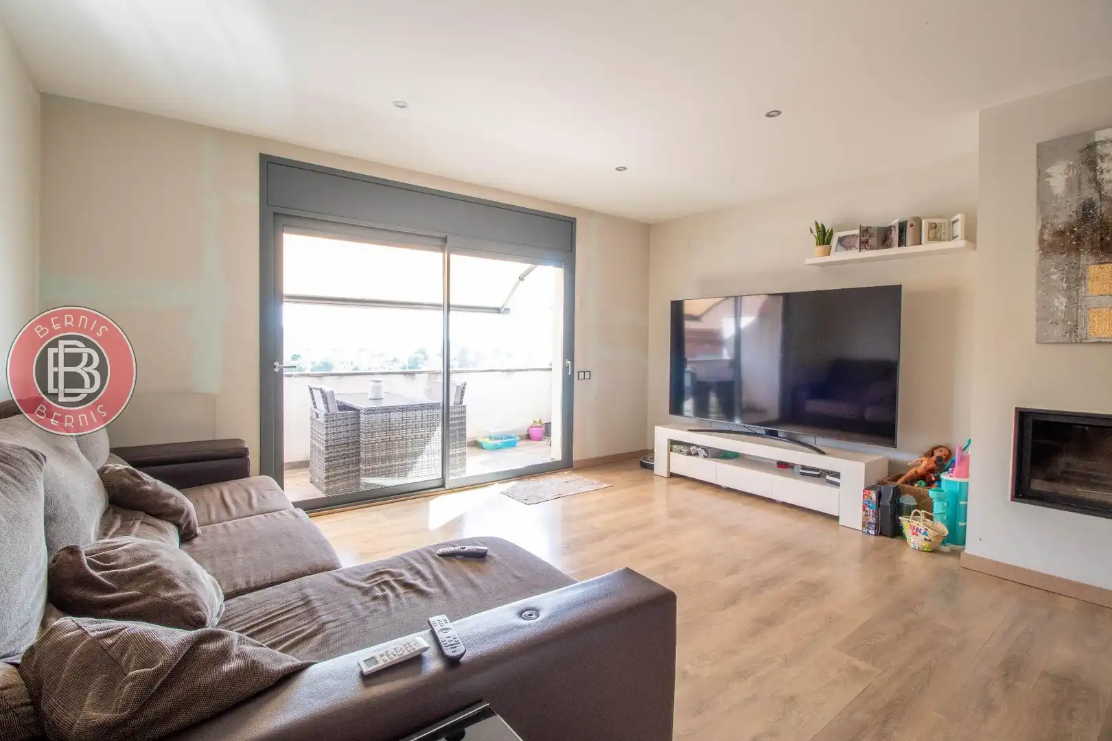Sala de estar de Casa adosada en venta en Piera con Aire acondicionado, Calefacción y Parquet