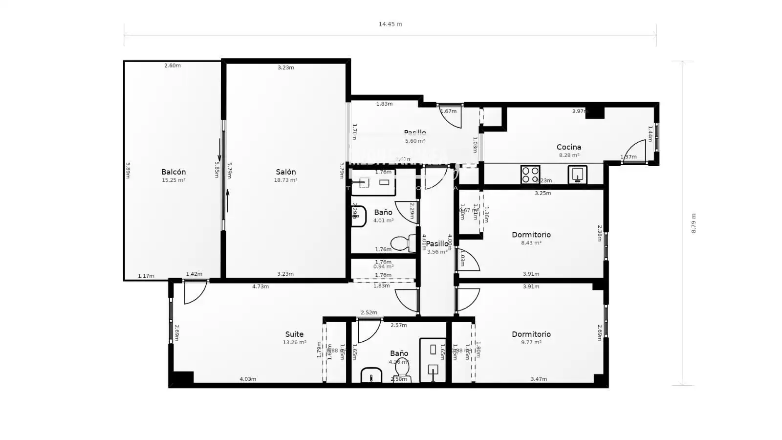 Flat for sale in Gandia  with Air Conditioner, Heating and Parquet flooring