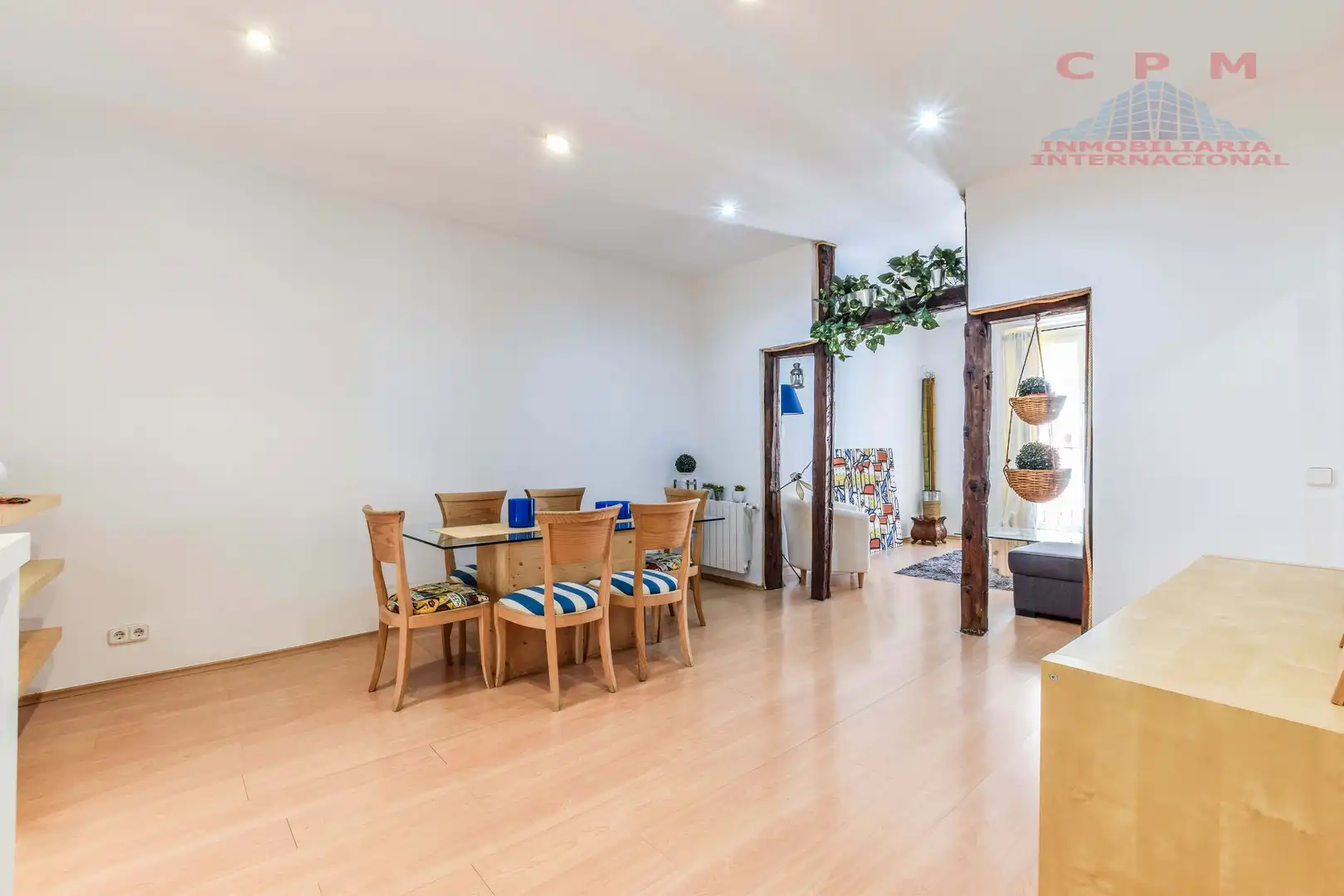 Comedor de Piso de alquiler en Madrid con Calefacción, Parquet y Amueblado