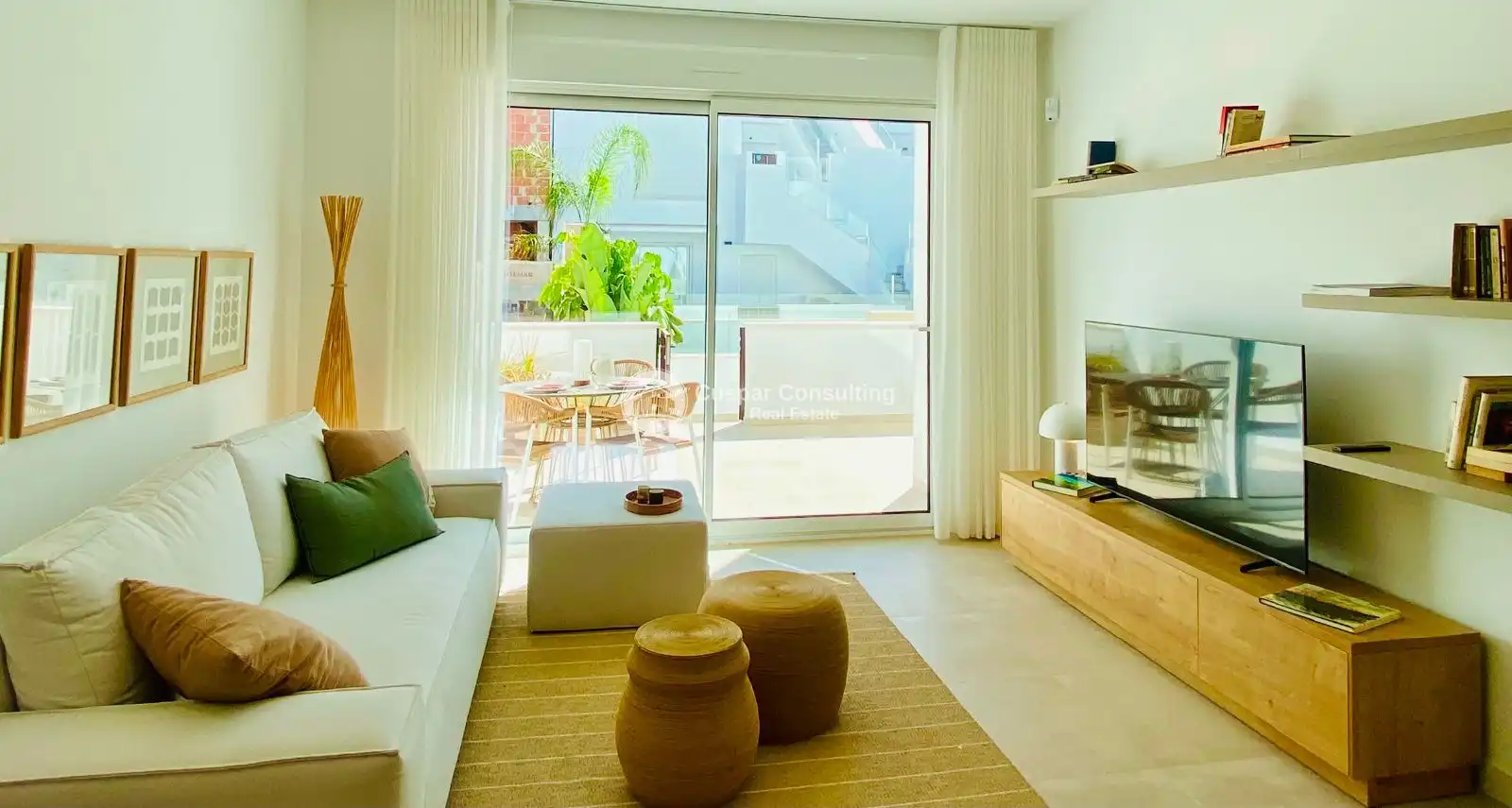 Sala d'estar de Apartament en venda en Pilar de la Horadada amb Aire condicionat, Calefacció i Terrassa