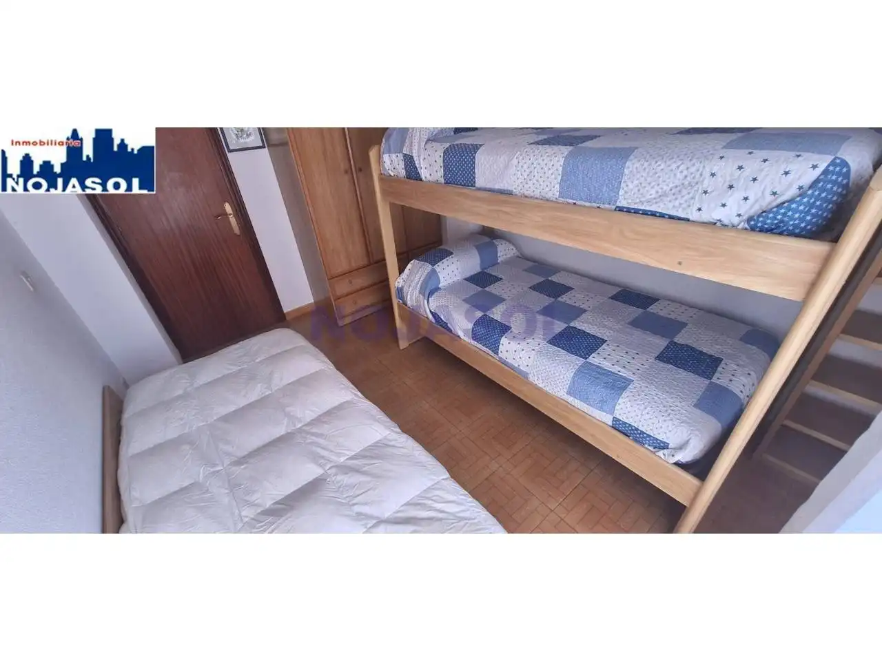 Bedroom of Flat for rent in Noja  with Heating, Terrace and Furnished