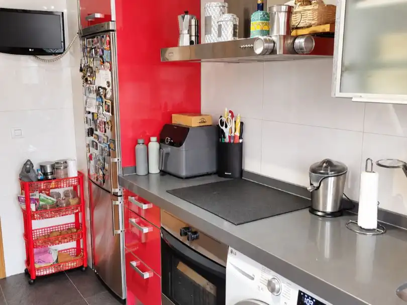 Cuina de Pis de lloguer en Villaquilambre amb Terrassa i Balcó