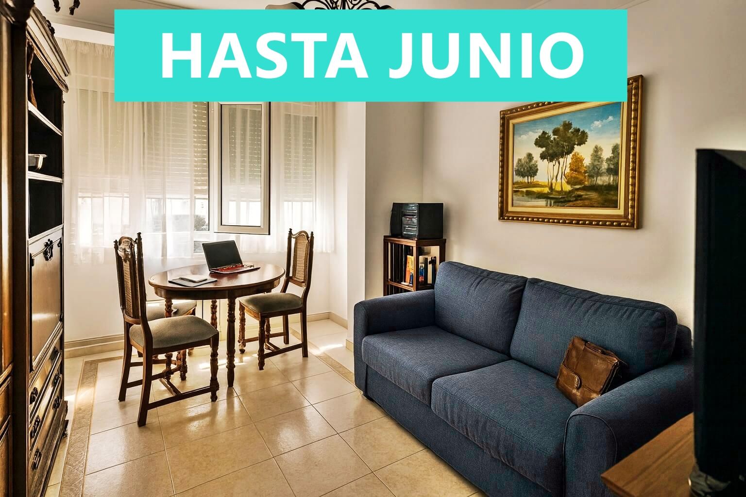 Sala de estar de Piso de alquiler en Santander con Calefacción, Amueblado y Horno