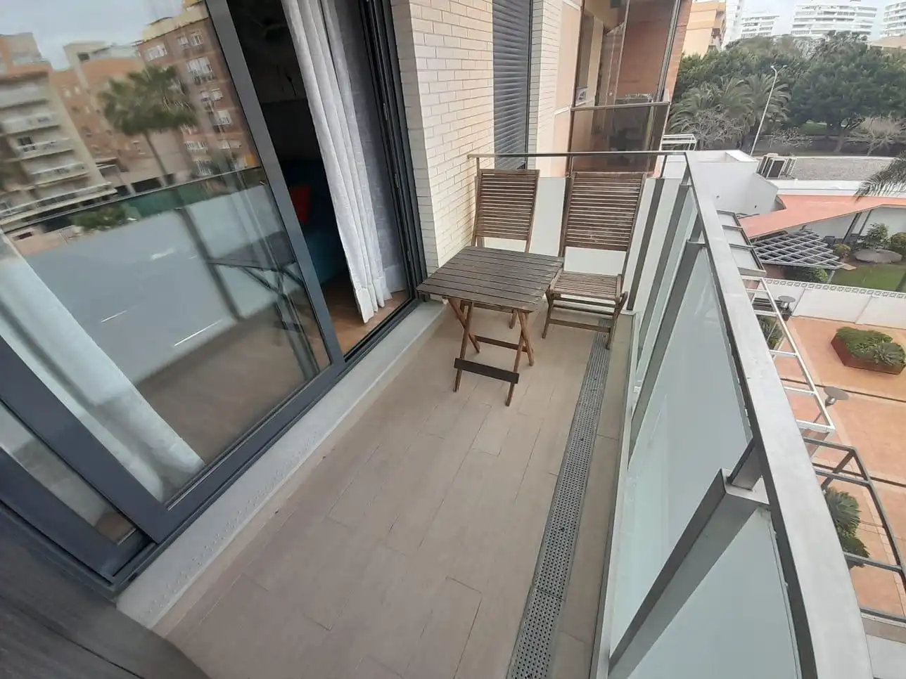 Balcony of Flat for sale in Málaga  with Air Conditioner, Private garden and Terrace