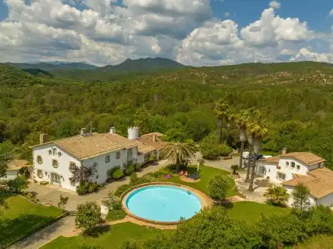 Jardí de Finca rústica en venda en Riudarenes amb Aire condicionat, Calefacció i Jardí privat