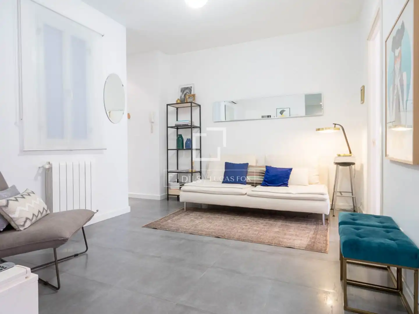 Living room of Flat for rent in Ribera del Fresno  with Air Conditioner