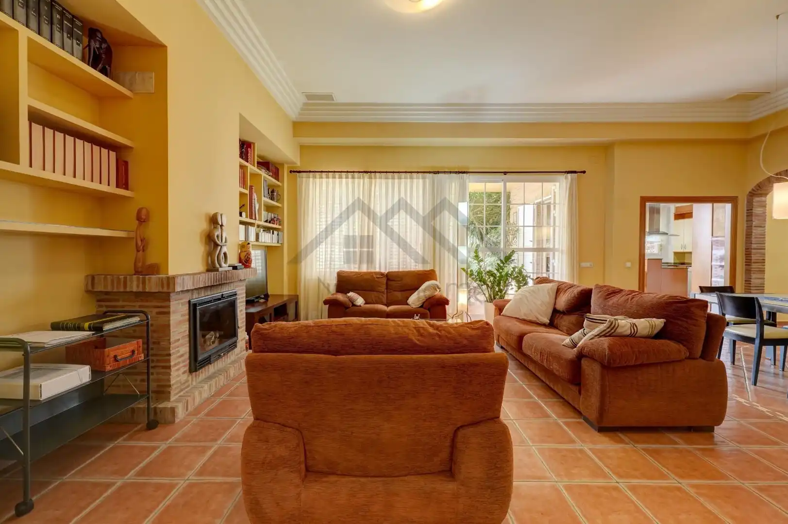 Living room of Houses for sale in La Pobla de Vallbona  with Heating, Private garden and Terrace