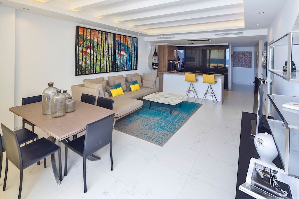 Living room of Attic for sale in Marbella  with Air Conditioner, Terrace and Furnished