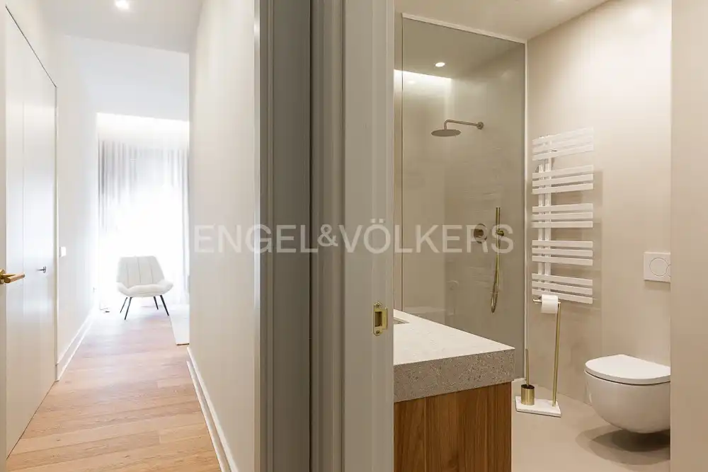 Baño de Ático de alquiler en Valencia con Aire acondicionado, Calefacción y Terraza