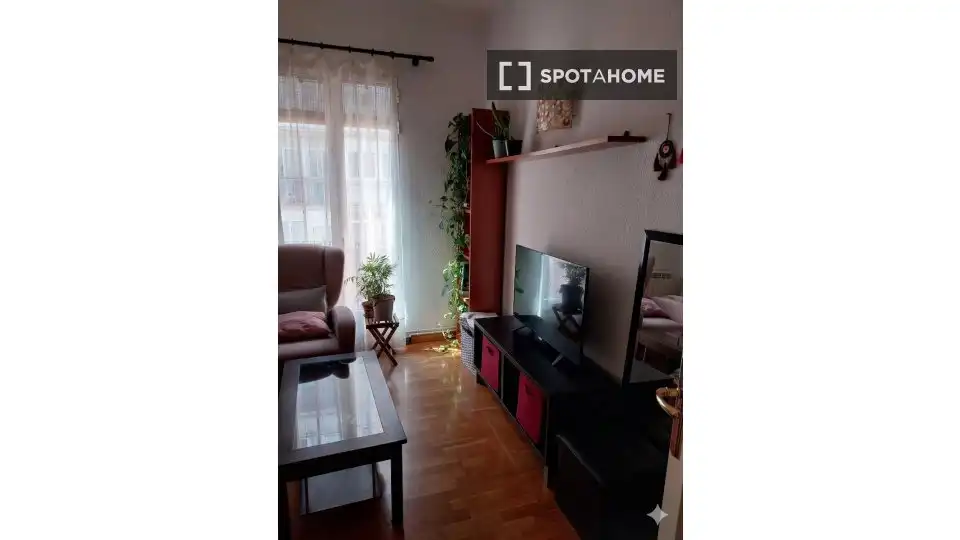 Living room of Flat for share in Madrid  with Air Conditioner, Heating and Terrace