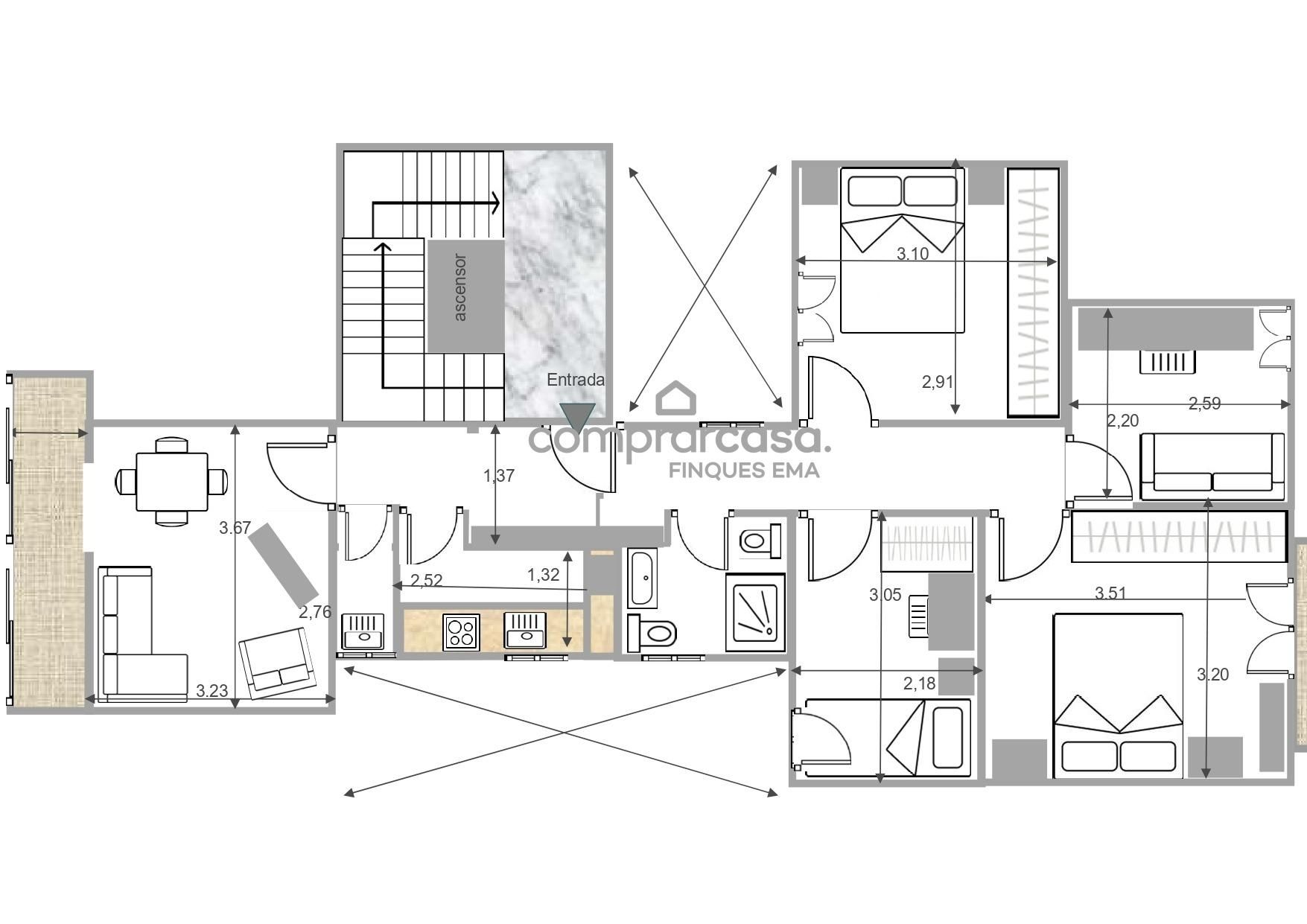 Pis en venda a Calle de Piquer, El Poble Sec - Parc de Montjuïc