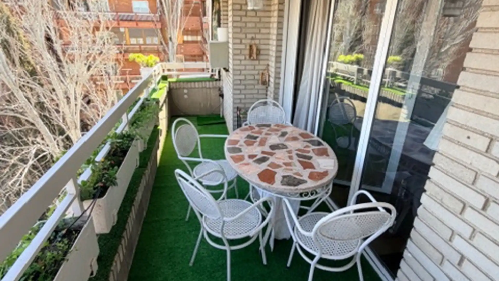 Terrace of Flat for sale in  Madrid Capital  with Air Conditioner, Heating and Parquet flooring