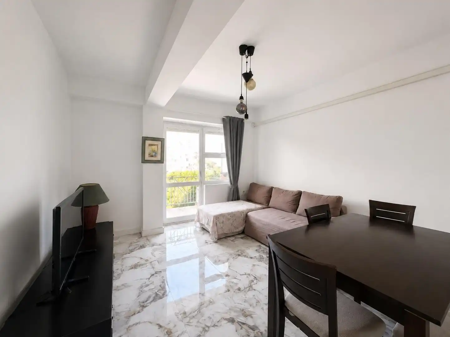 Sala de estar de Apartamento en venta en Alicante / Alacant con Aire acondicionado, Amueblado y Balcón